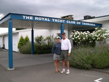 Steve & Patty at the Royal Yacht Club, Tasmania
